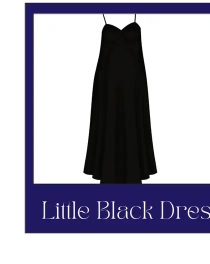 The little black dress shape that suits a circle figure.
