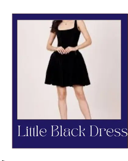 The little black dress shape that suits a inverted triangle figure.