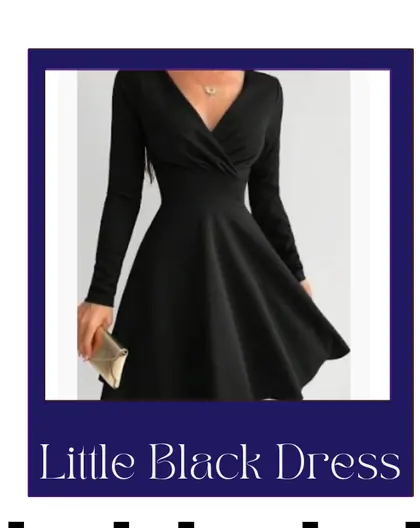 The little black dress shape that suits a oval figure.